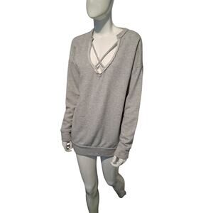 Cherish Grungecore Women's size Medium Distressed‎ Sweatshirt Gorpcore Academia